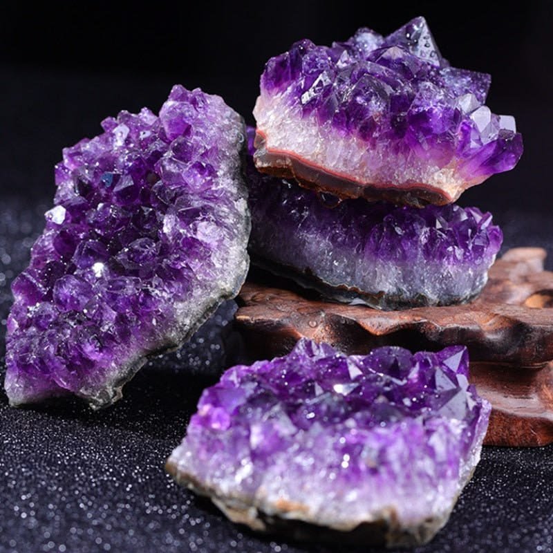 Natural Amethyst Crystal - Purple Gemstone for Calmness & Intuition - hover